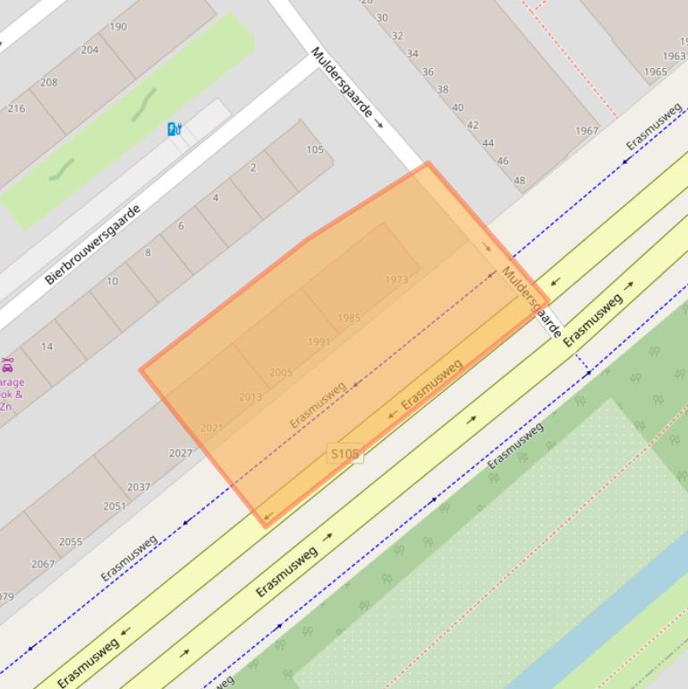 Kaart van postcodegebied 2542PM.