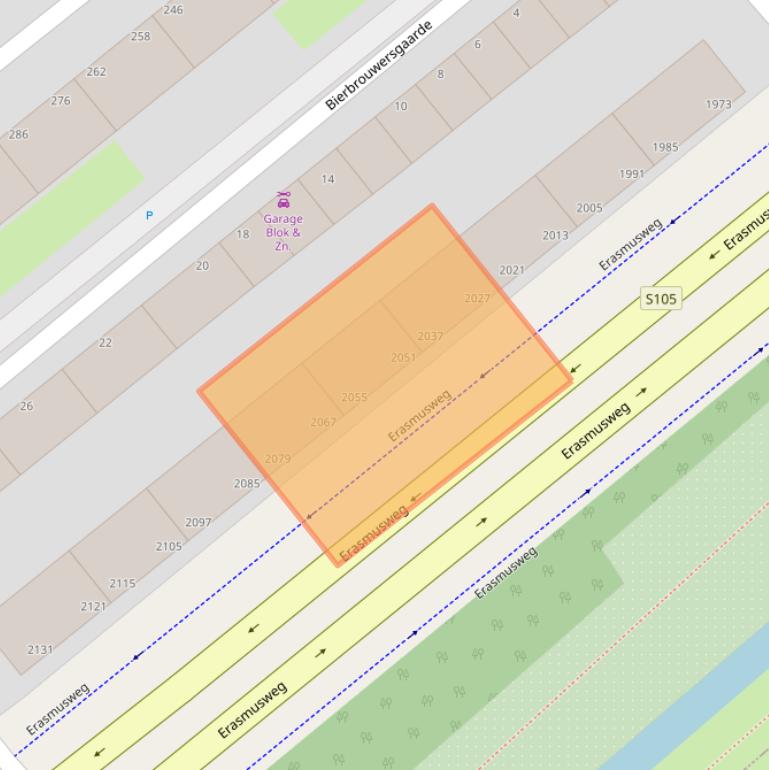 Kaart van postcodegebied 2542PN.