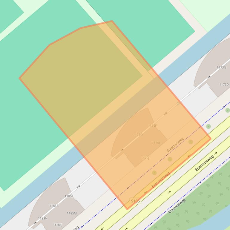 Kaart van postcodegebied 2542PV.