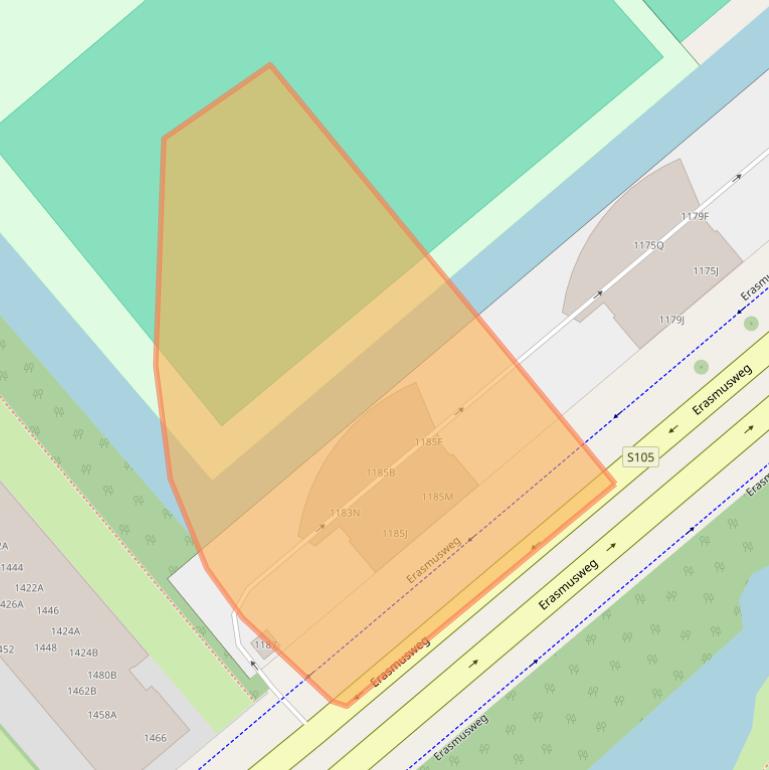 Kaart van postcodegebied 2542PW.