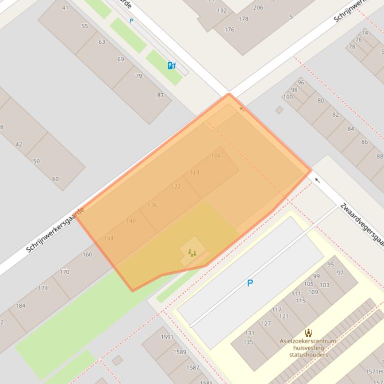 Kaart van postcodegebied 2542TV.