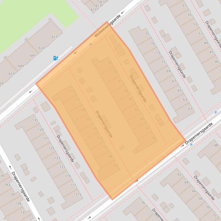 Kaart van postcodegebied 2542VM.