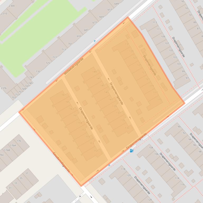 Kaart van postcodegebied 2542VN.