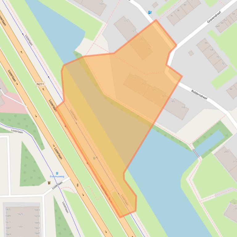 Kaart van postcodegebied 2542XT.