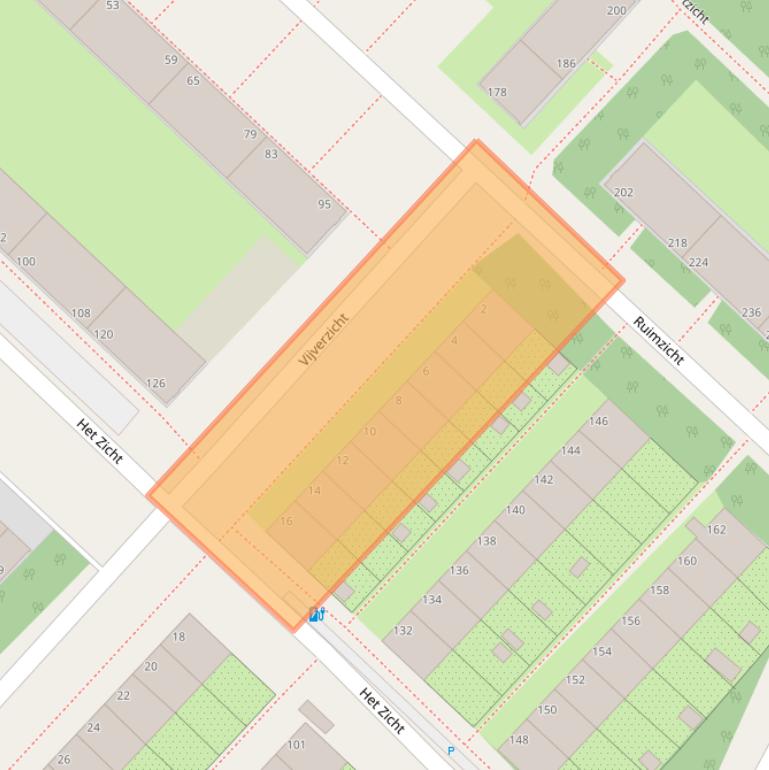 Kaart van postcodegebied 2543AS.