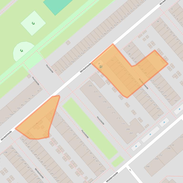 Kaart van postcodegebied 2543BR.