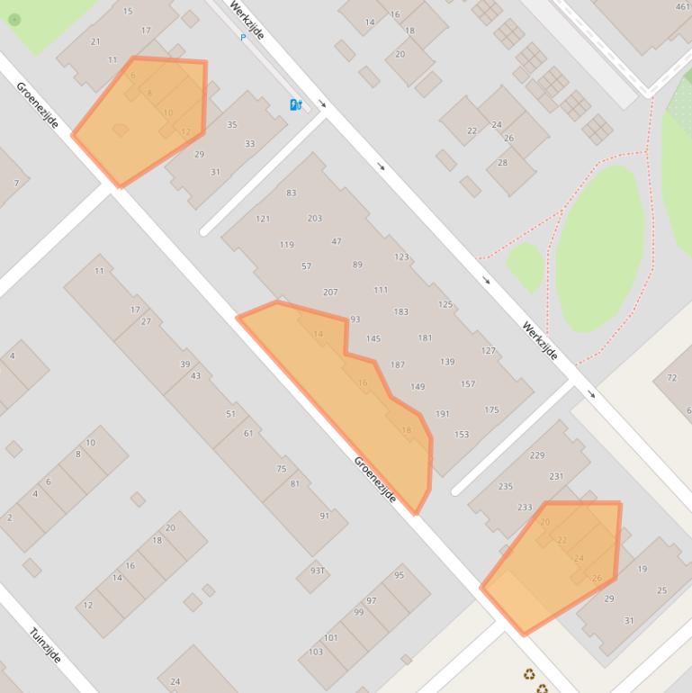 Kaart van postcodegebied 2543CG.