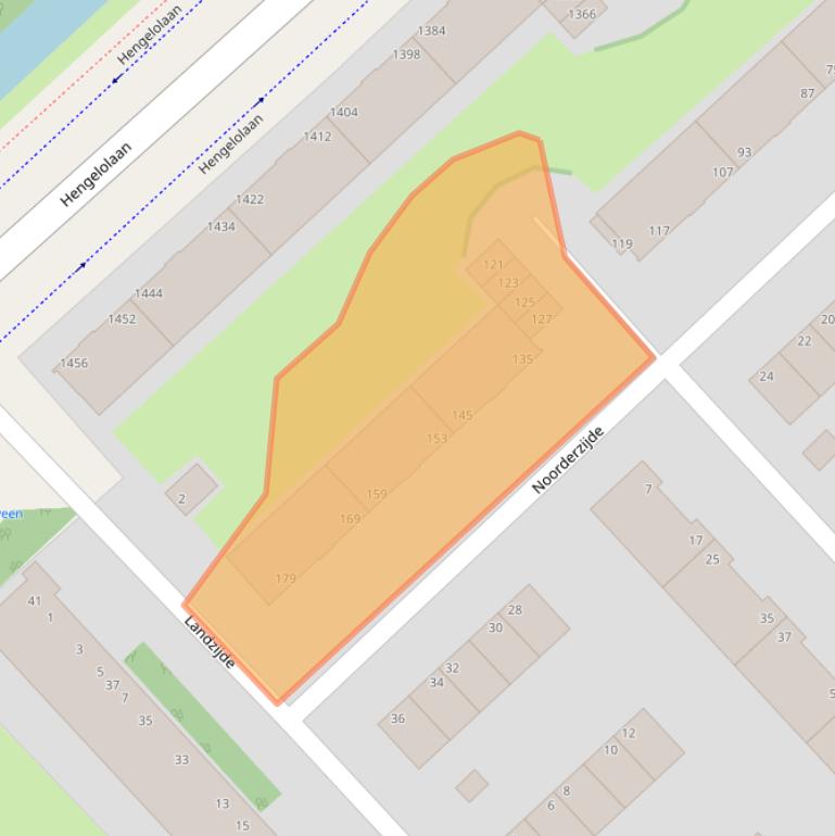 Kaart van postcodegebied 2543CR.