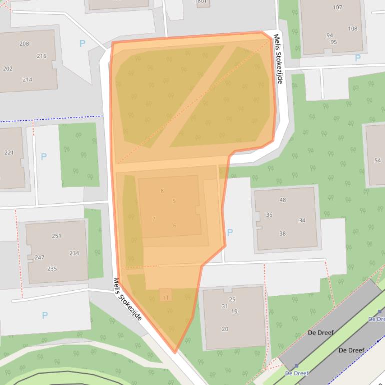 Kaart van postcodegebied 2543GA.