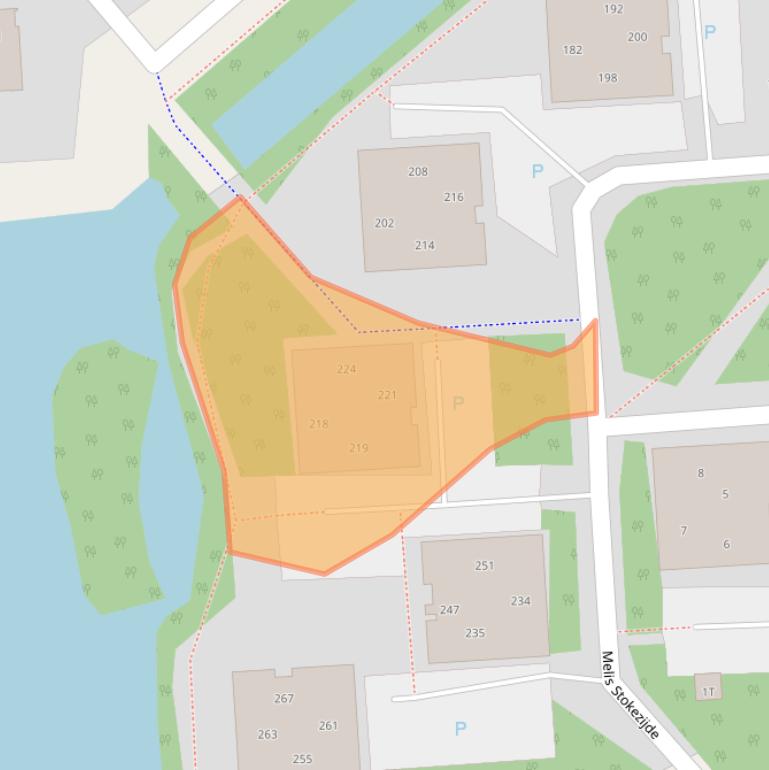 Kaart van postcodegebied 2543GN.