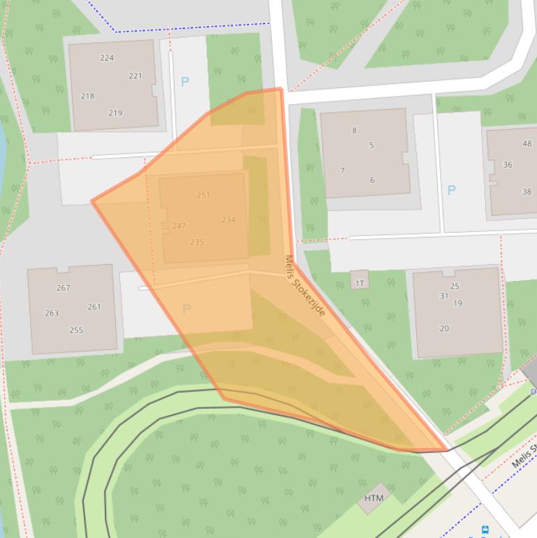 Kaart van postcodegebied 2543GP.