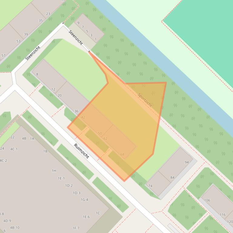 Kaart van postcodegebied 2543RM.