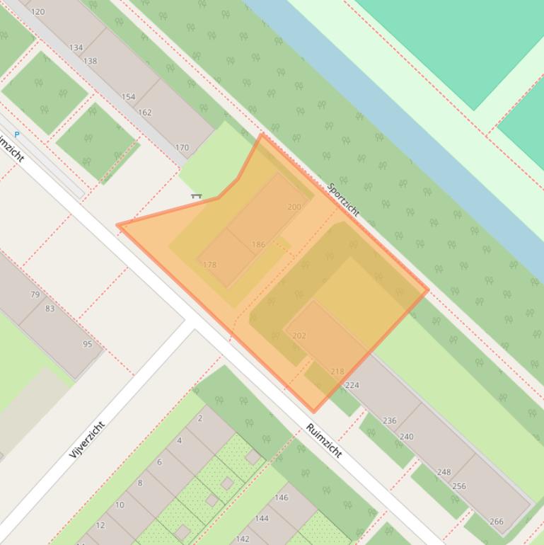 Kaart van postcodegebied 2543RR.