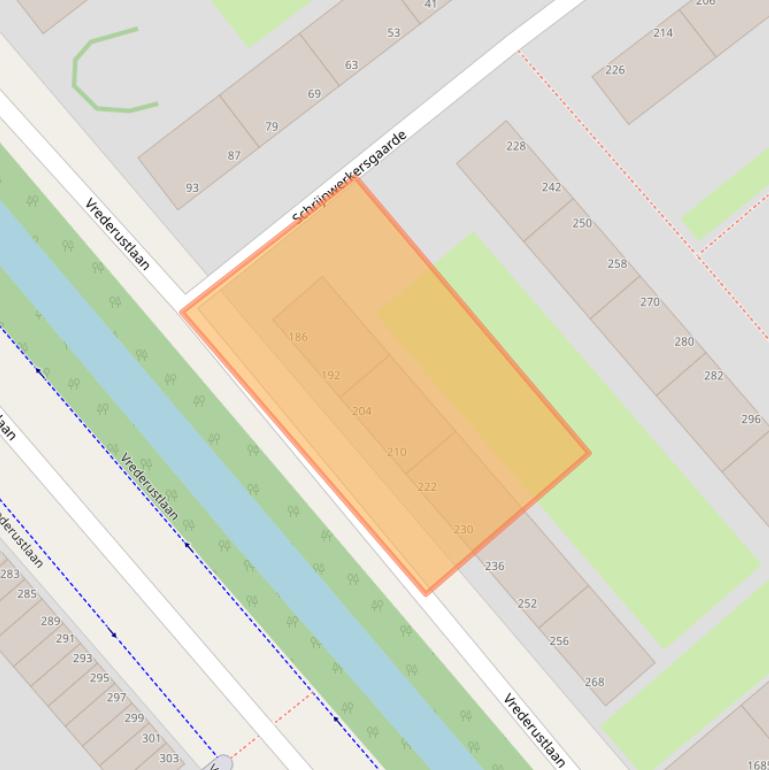 Kaart van postcodegebied 2543SX.