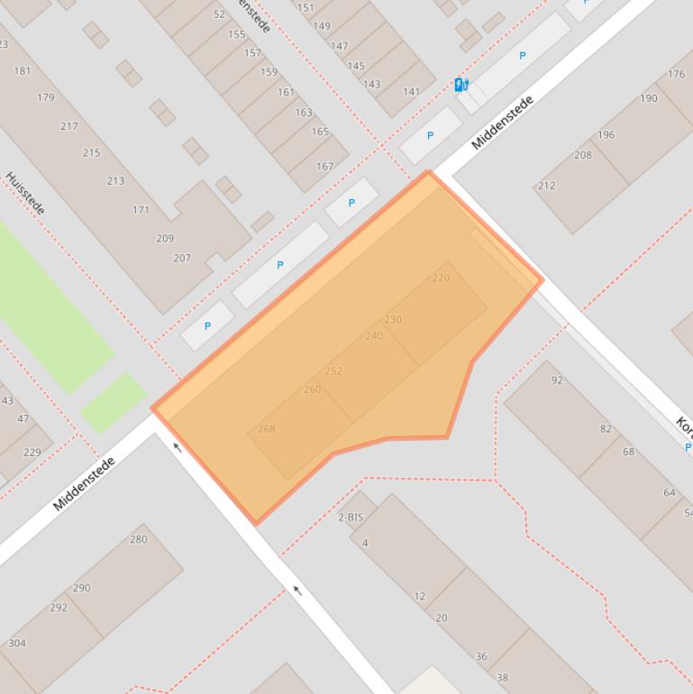 Kaart van postcodegebied 2543TW.