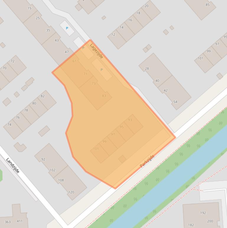 Kaart van postcodegebied 2543XM.