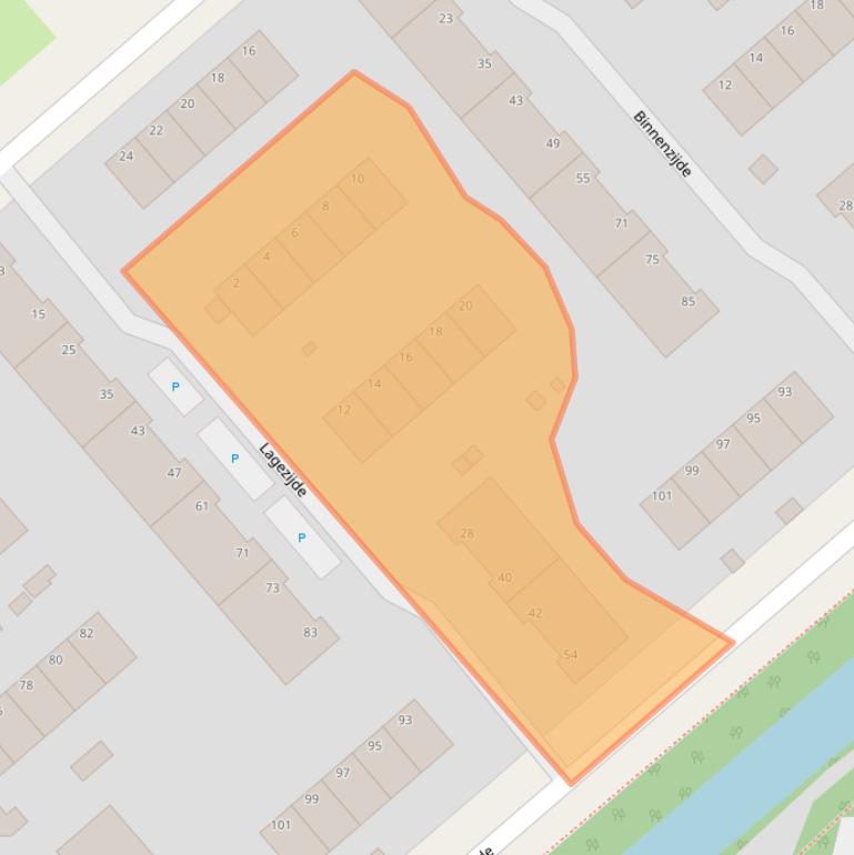 Kaart van postcodegebied 2543XN.