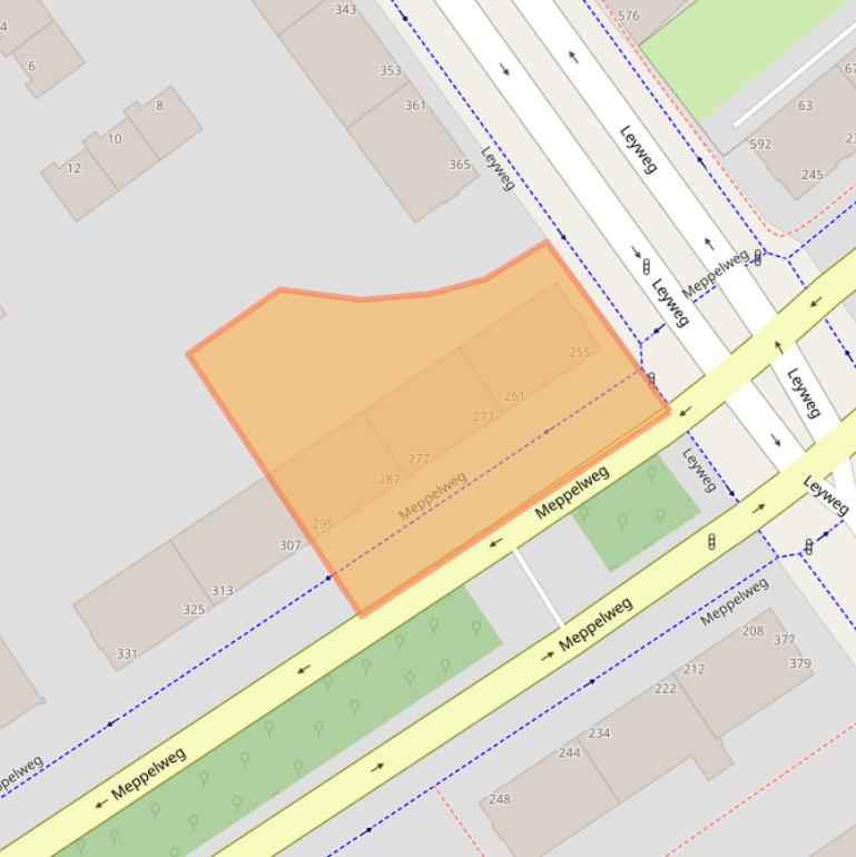 Kaart van postcodegebied 2544AG.