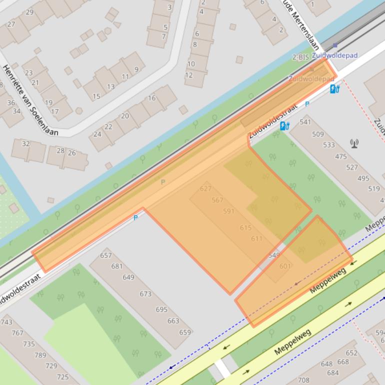 Kaart van postcodegebied 2544AP.