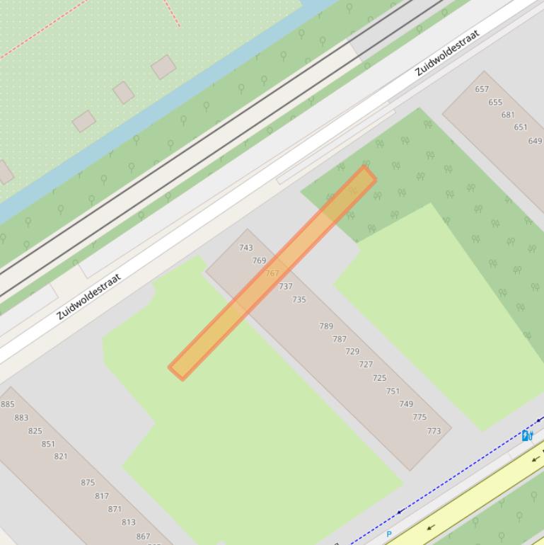 Kaart van postcodegebied 2544AV.