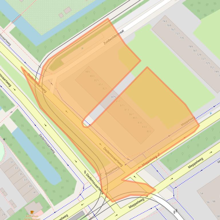 Kaart van postcodegebied 2544AW.