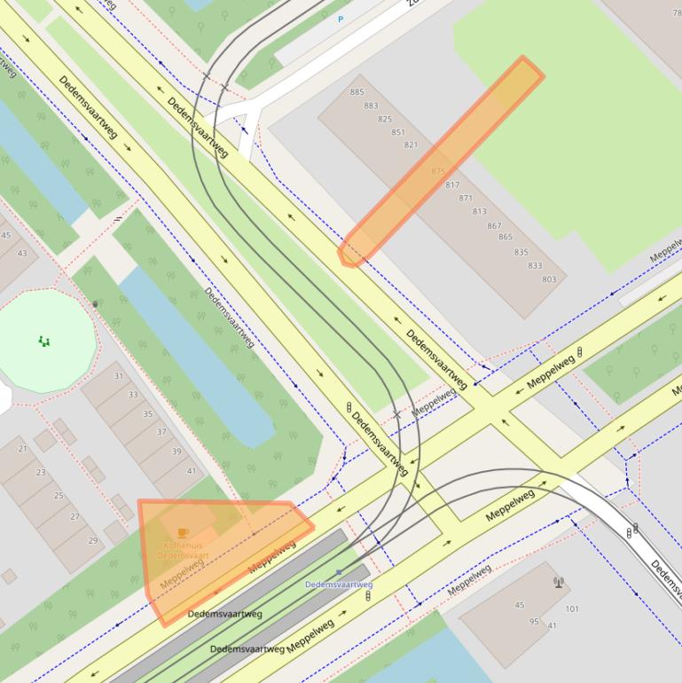 Kaart van postcodegebied 2544AX.