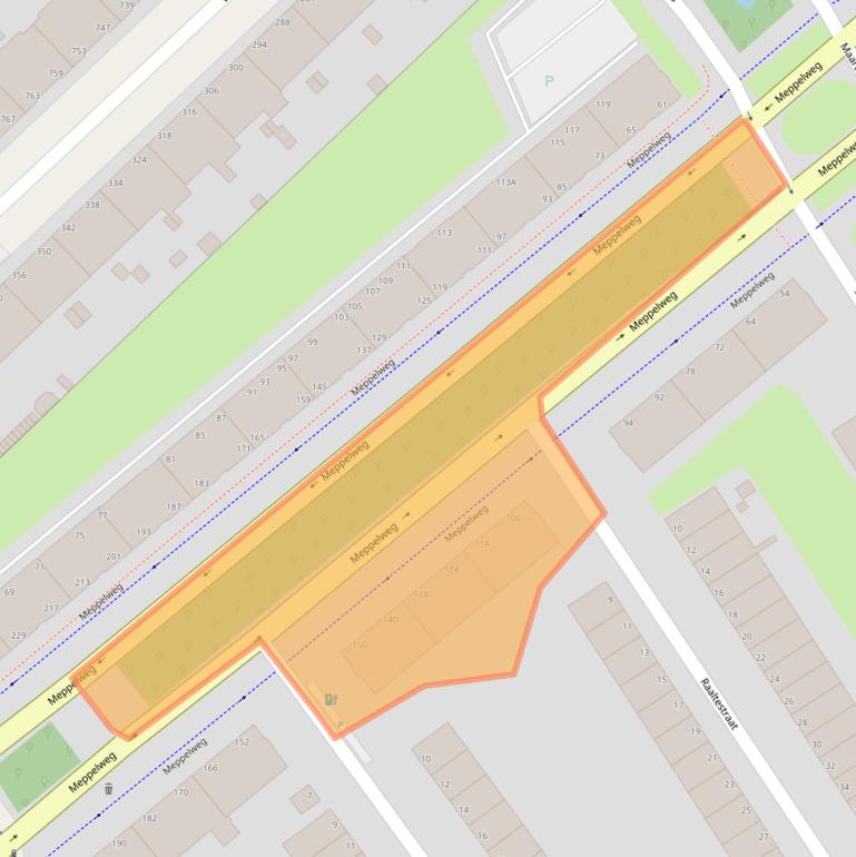 Kaart van postcodegebied 2544BC.