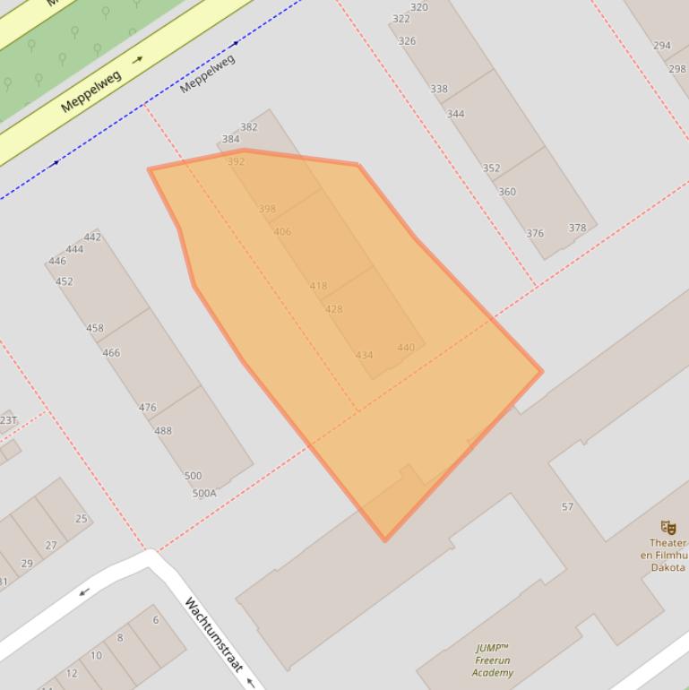 Kaart van postcodegebied 2544BK.