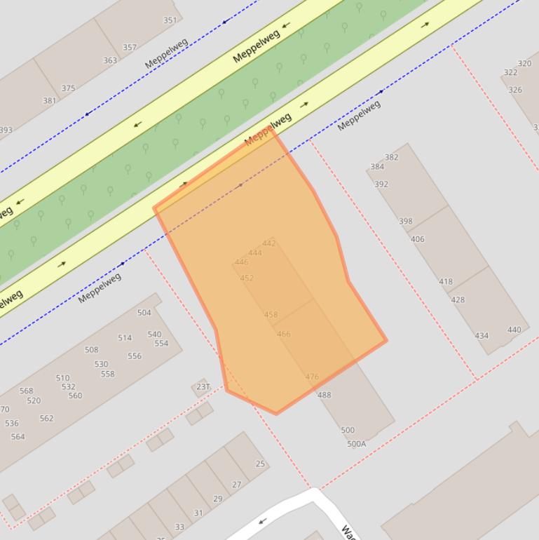 Kaart van postcodegebied 2544BL.