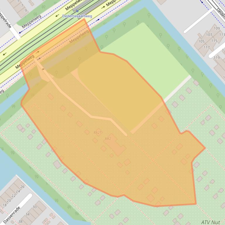 Kaart van postcodegebied 2544BW.