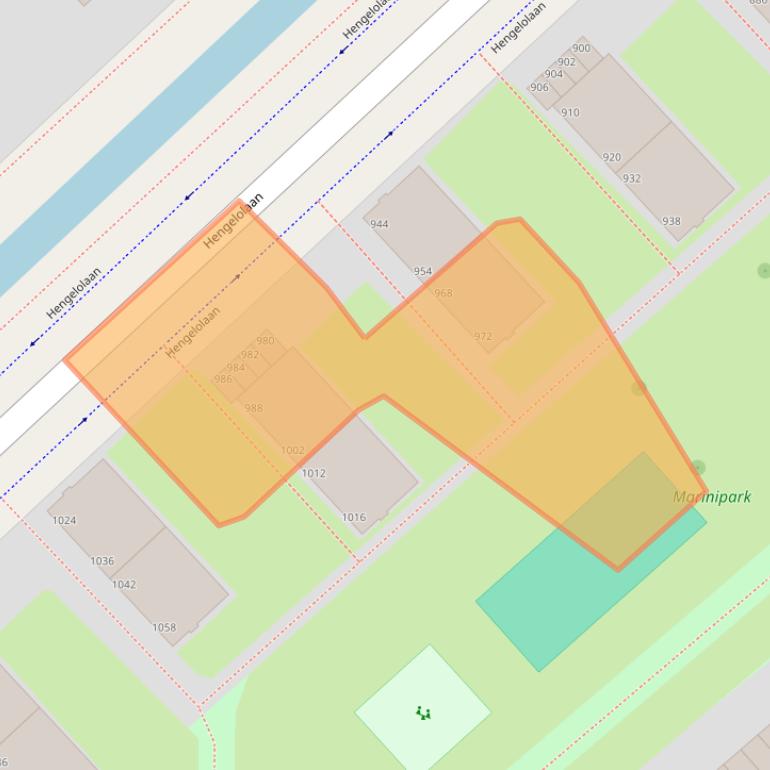 Kaart van postcodegebied 2544GL.