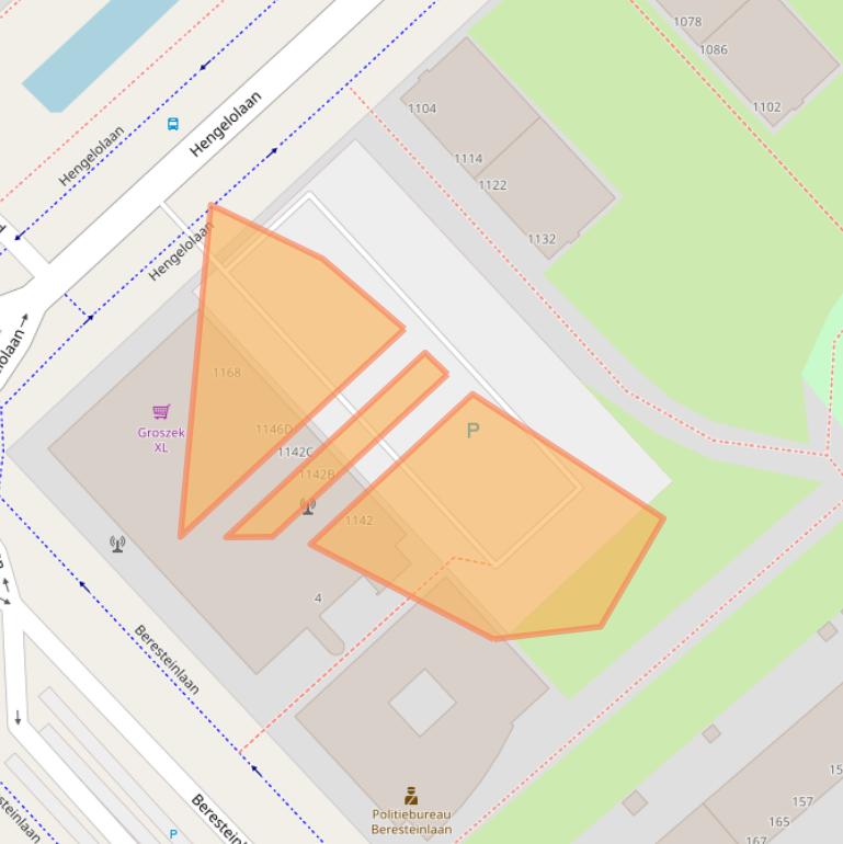 Kaart van postcodegebied 2544GS.