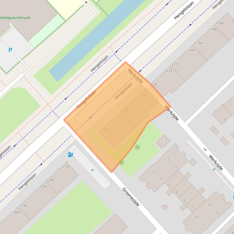 Kaart van postcodegebied 2544GW.