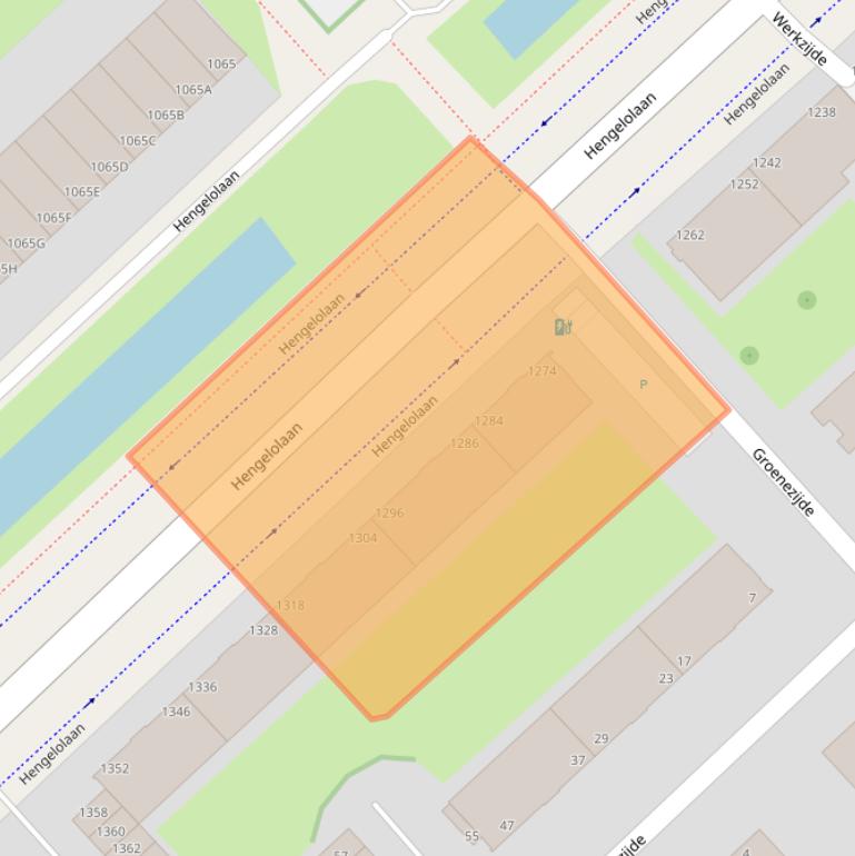 Kaart van postcodegebied 2544GX.