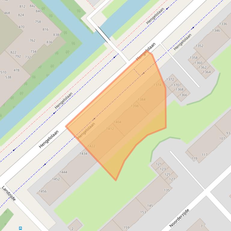 Kaart van postcodegebied 2544HA.