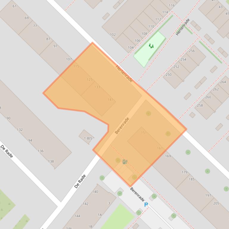 Kaart van postcodegebied 2544HE.