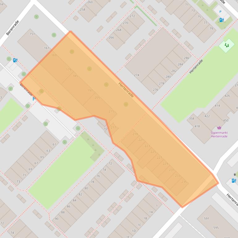 Kaart van postcodegebied 2544HG.