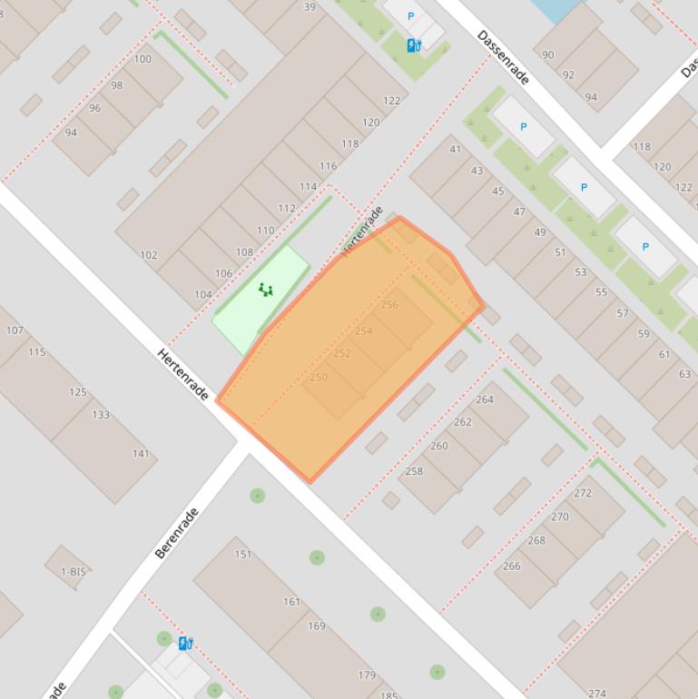 Kaart van postcodegebied 2544HM.