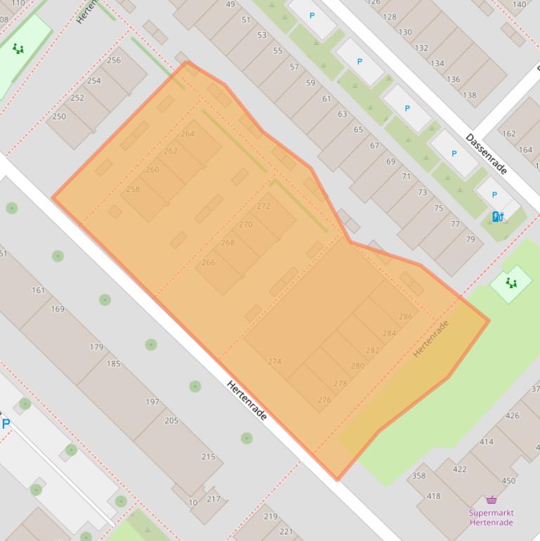 Kaart van postcodegebied 2544HN.