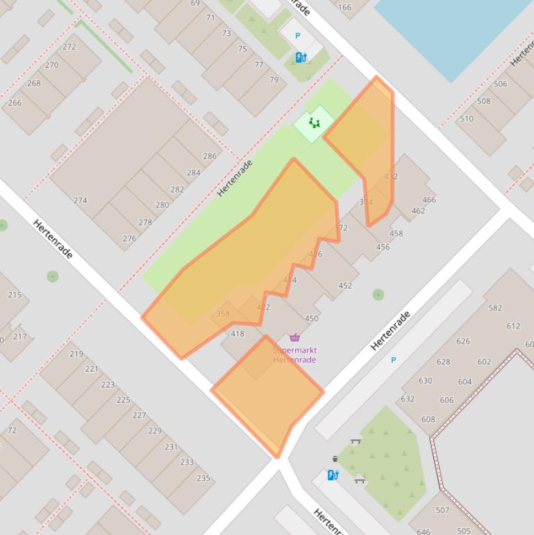 Kaart van postcodegebied 2544HR.