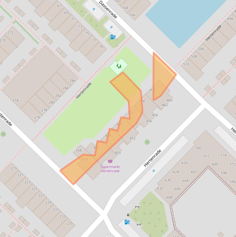 Kaart van postcodegebied 2544HS.