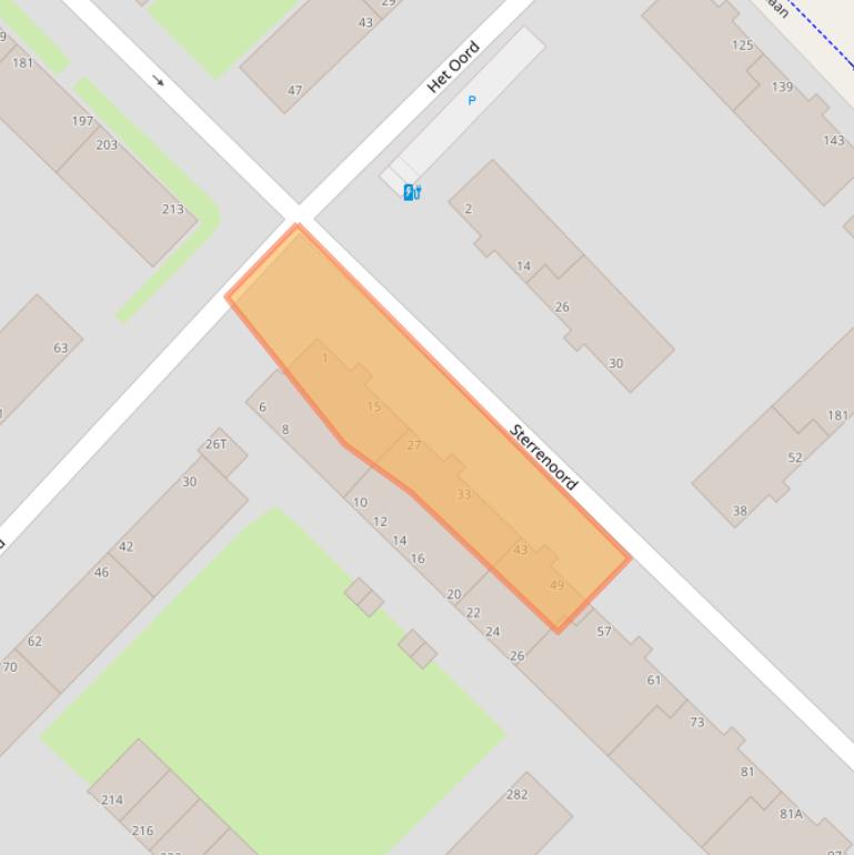 Kaart van postcodegebied 2544JV.