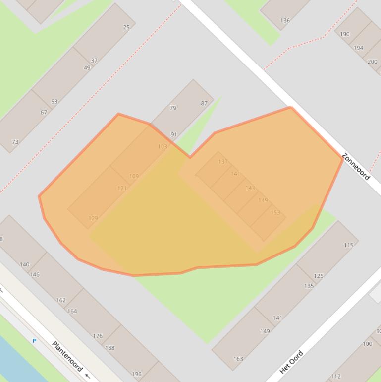 Kaart van postcodegebied 2544KC.