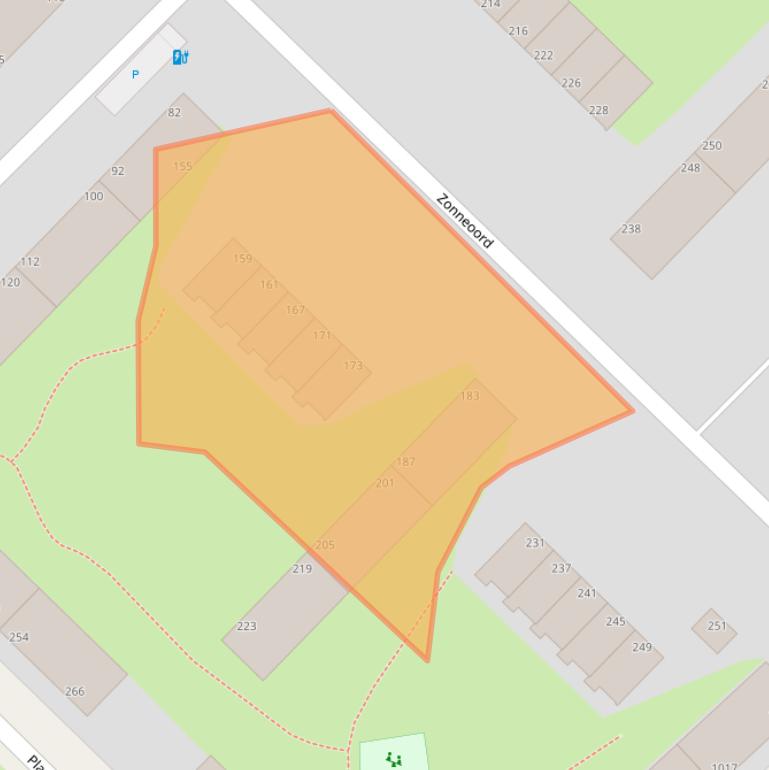 Kaart van postcodegebied 2544KD.