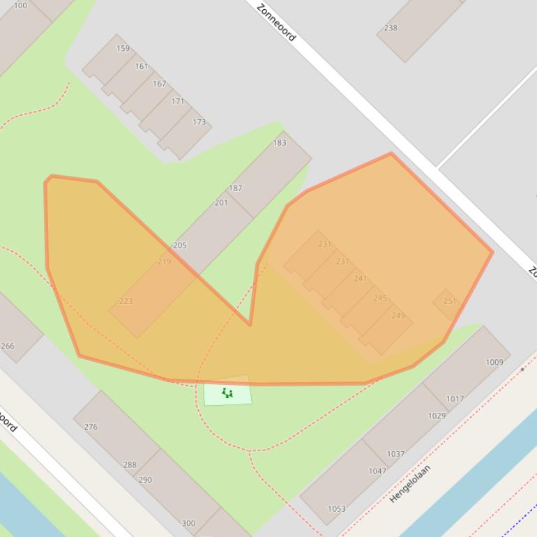Kaart van postcodegebied 2544KE.