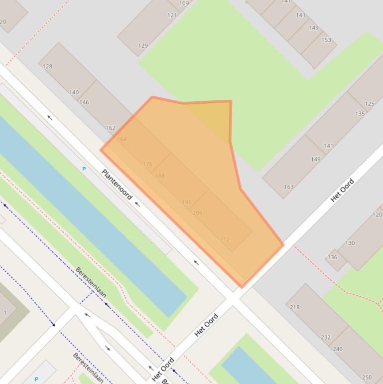 Kaart van postcodegebied 2544KS.