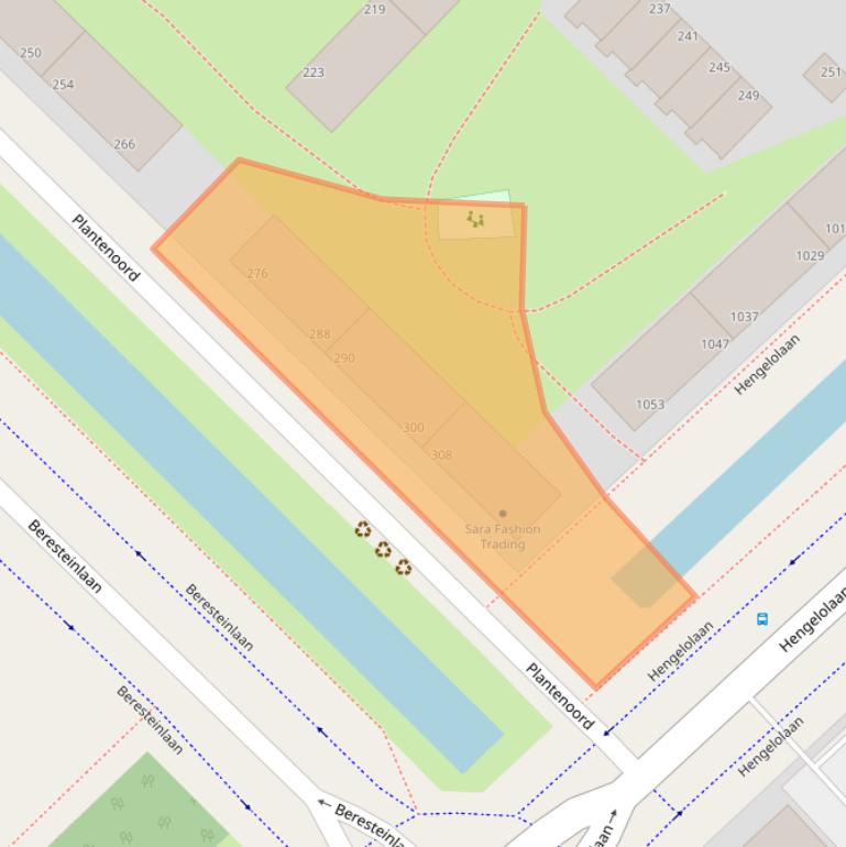Kaart van postcodegebied 2544KV.