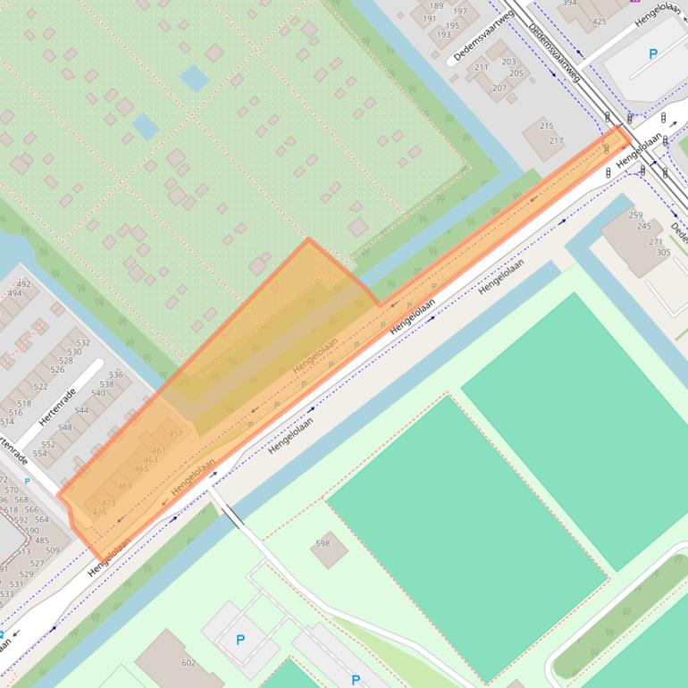 Kaart van postcodegebied 2544KX.