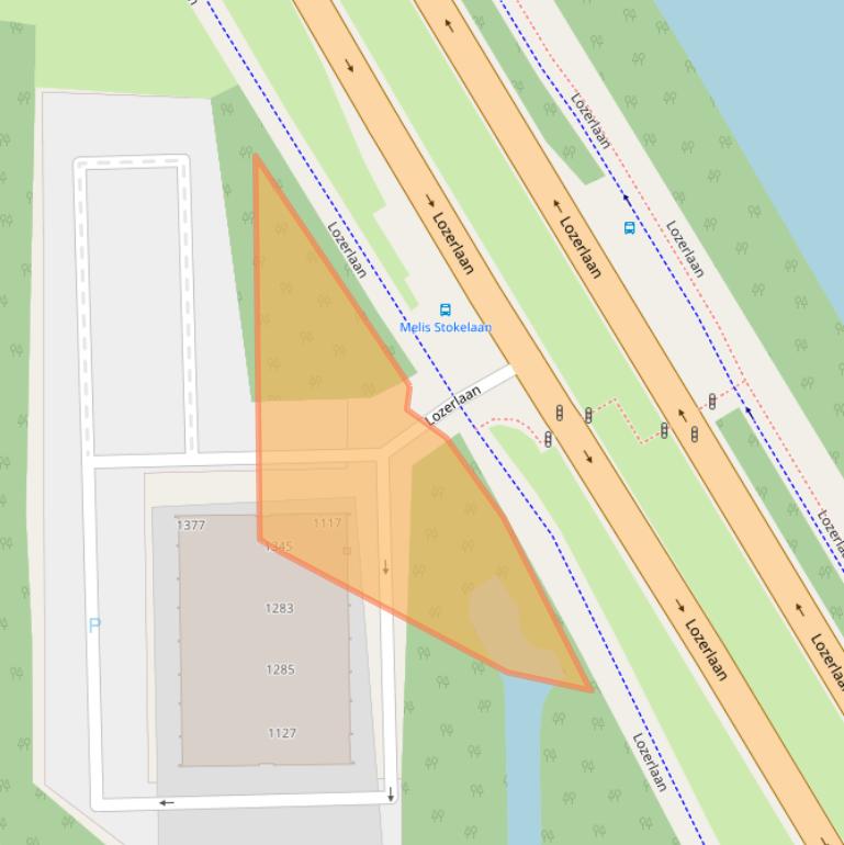 Kaart van postcodegebied 2544LM.