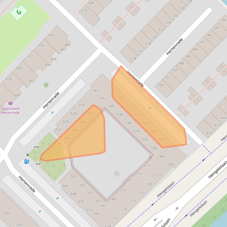 Kaart van postcodegebied 2544MA.